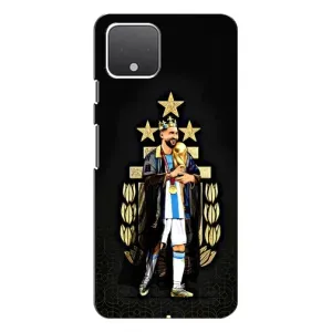 Чохли для Google Pixel 4 (Leo чемпіон) (AlphaPrint) (Мессі Король)