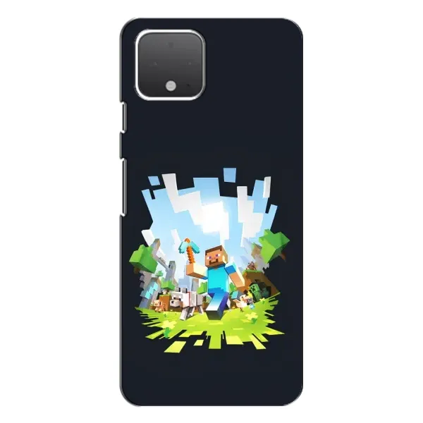 Чехол с принтом «персонажи Minecraft» для Google Pixel 4 Чехол с принтом «персонажи Minecraft» для Google Pixel 4