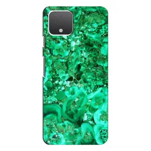 Мраморный чехол на Google Pixel 4 (VPrint) (Салатный Мрамор)