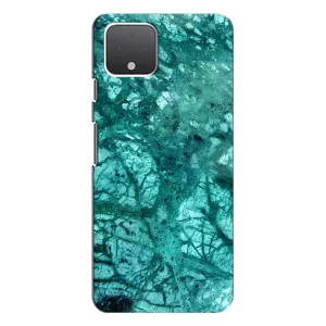 Мраморный чехол на Google Pixel 4 (VPrint) (Зеленый мрамор)