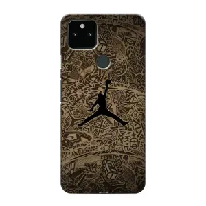 Чохли для Google Pixel 4a 5G - з картинкою JORDAN (AlphaPrint) (Logo Jordan)