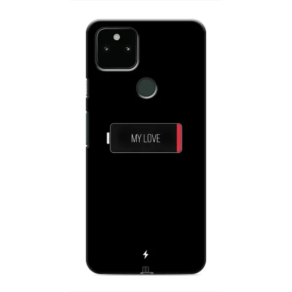 Чохол з принтом «Love battery» для Google Pixel 4a 5G