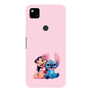 Чохол з принтом Стіч на Google Pixel 4a (Ліло і Стіч)