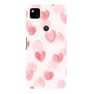 Чехол с розовым рисунком для Google Pixel 4a