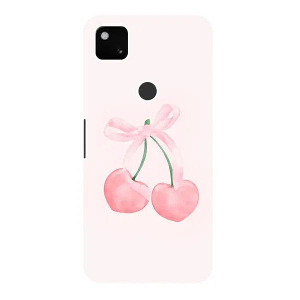 Чехол с принтом «Розовые вишни» для Google Pixel 4a Чехол с принтом «Розовые вишни» для Google Pixel 4a