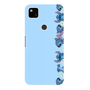 Чохол з принтом Стіч на Google Pixel 4a (Стіч фон)