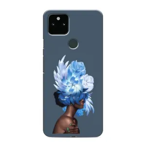Чехлы (ART) Цветы на Google Pixel 5 (VPrint) (Квіти на голові)