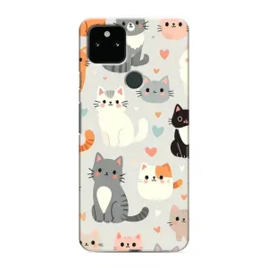 Чохол з принтом «Колаж котів» для Google Pixel 5