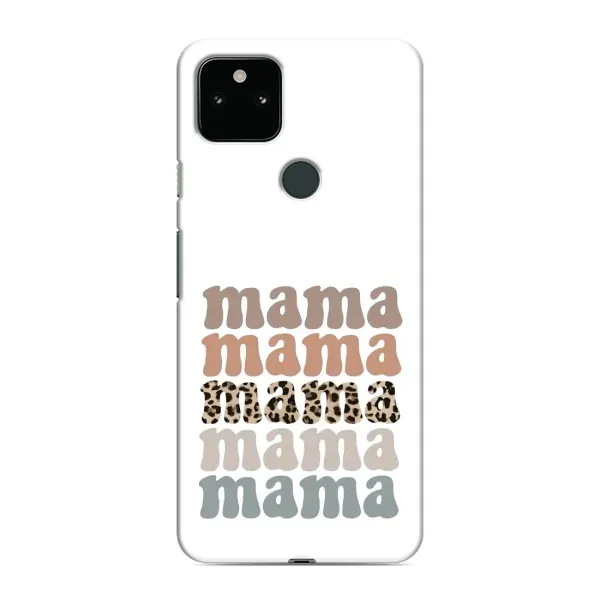 Чохол з принтом «Текстовий колаж мама» для Google Pixel 5