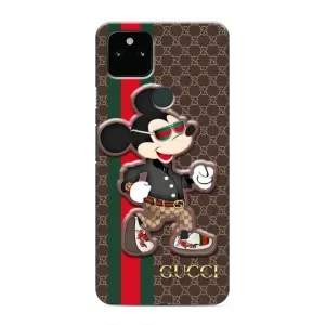 Чохли  GUCCI для Гугл Піксель 5 (AlphaPrint) (Маус Гуччі)