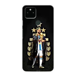 Чохли для Google Pixel 5 (Leo чемпіон) (AlphaPrint) (Мессі Король)