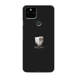 Чехол Майнкрафт на Google Pixel 5 (AlphaPrint) Minecraft (Овечка Майнкрафт)