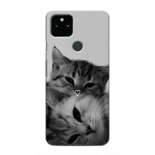 Чохол з принтом «Пара котів» для Google Pixel 5 Чохол з принтом «Пара котів» для Google Pixel 5