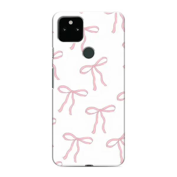Чехол с принтом «Розовые бантики» для Google Pixel 5 Чехол с принтом «Розовые бантики» для Google Pixel 5