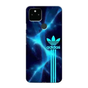 Чохли Адидас для Google Pixel 5 (AlphaPrint) (Синій Адідас)