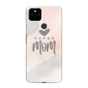 Чохол з принтом «Супер мама» для Google Pixel 5