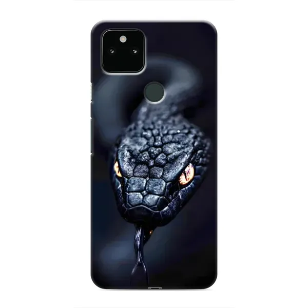 Чехол с принтом «Черная змея» для Google Pixel 5