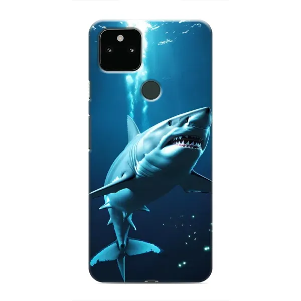 Чехол с принтом «Акула под водой» для Google Pixel 5a 5G Чехол с принтом «Акула под водой» для Google Pixel 5a 5G