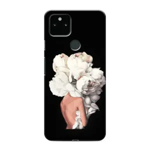 Чехлы (ART) Цветы на Google Pixel 5a 5G (VPrint) (Білі квіти)