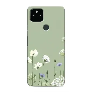 Чохол з квітковим принтом на Google Pixel 5a 5G (Квіти на зеленому)