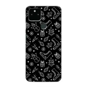 Новорічні, Святкові Чохли для Google Pixel 5a 5G - 2024 год (Новорічний фон)