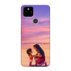 Чехол с мультфильмом Моана Google Pixel 5a 5G (Маленькая Ваяна)