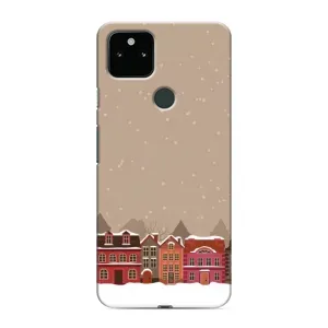 Новорічні, Святкові Чохли для Google Pixel 5a 5G - 2024 год (Зимове місто)