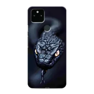 Чехол с принтом «Черная змея» для Google Pixel 5a 5G