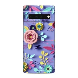 Чохли з квітами для Google Pixel 6 Pro (VPrint) (Дизайн квітів)