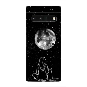 Чохол з принтом «Дівчина з котом» для Google Pixel 6 Pro
