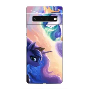 Чехол для Гугл Пиксель 6 Про - (Единорожки - Новинки) (AlphaPrint) (Единорожки)