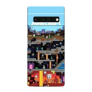 Чехол Майнкрафт на Google Pixel 6 Pro (AlphaPrint) Minecraft (фон Minecraft)