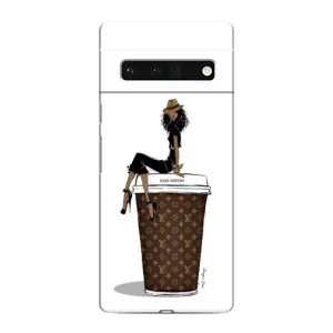 Чехлы Луи Витон для Google Pixel 6 Pro (AlphaPrint - LOUIS VUITTON) (кофе LOUIS VUITTON)