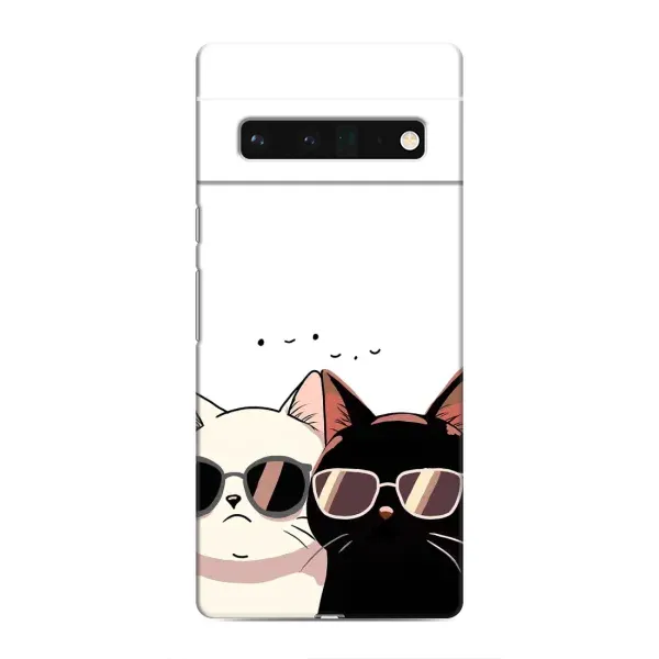 Чохол з принтом «Коти в окулярах» для Google Pixel 6 Pro