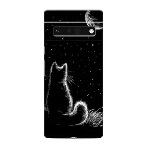 Чехол с принтом для Google Pixel 6 Pro (AlphaPrint) Модные коты
