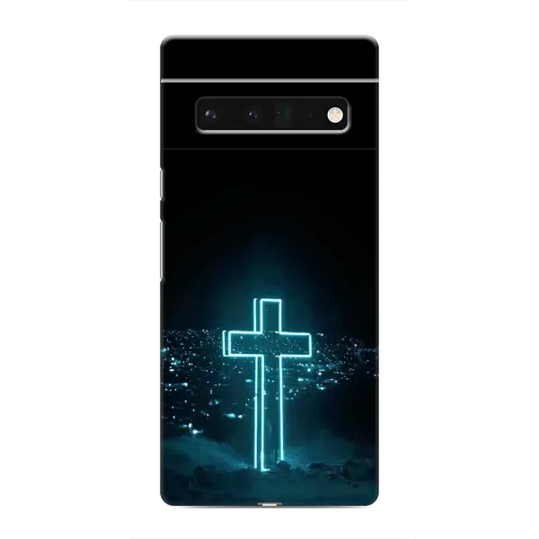 Чехол с принтом «Крест и город» для Google Pixel 6 Pro Чехол с принтом «Крест и город» для Google Pixel 6 Pro