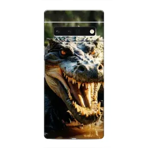 Чехол с принтом «Опасный крокодил» для Google Pixel 6 Pro