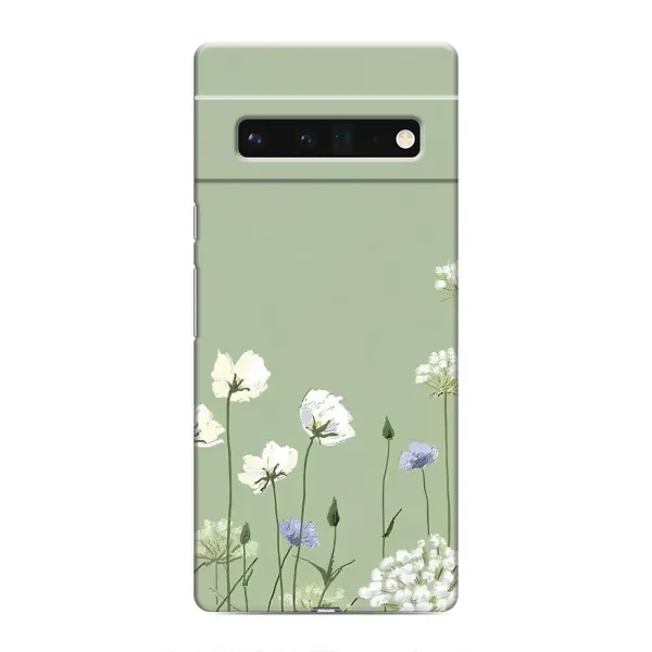 Чохол з принтом «Квіти на зеленому» для Google Pixel 6 Pro