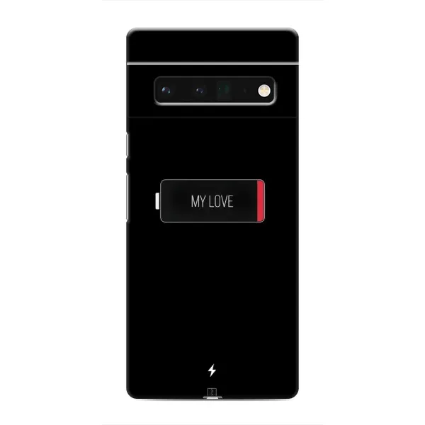 Чохол з принтом «Love battery» для Google Pixel 6 Pro