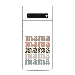 Чехол с принтом «Текстовый коллаж мама» для Google Pixel 6 Pro