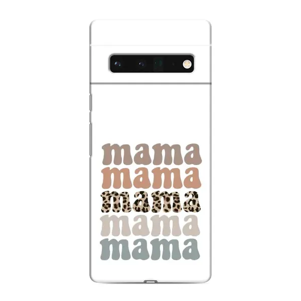 Чехол с принтом «Текстовый коллаж мама» для Google Pixel 6 Pro