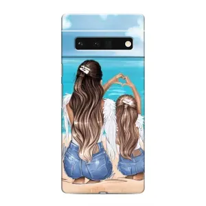 Чехол с печатью для Google Pixel 6 Pro - (Мама с ребенком) (AlphaPrint)