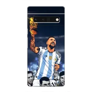 Чохли для Google Pixel 6 Pro (Leo чемпіон) (AlphaPrint) (Мессі з кубком)