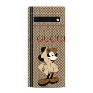 Чехлы ГУЧЧИ для Гугл Пиксель 6 Про (AlphaPrint) (Mickey GUCCI)