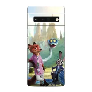 Чохол Зоотрополіс на Google Pixel 6 Pro (Герої мультфільму Зоотрополіс)