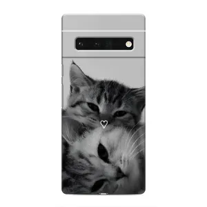 Чохол з принтом «Пара котів» для Google Pixel 6 Pro