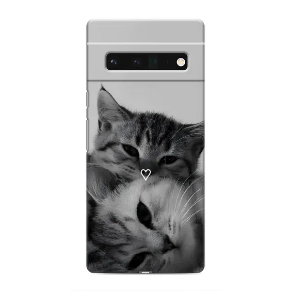 Чохол з принтом «Пара котів» для Google Pixel 6 Pro