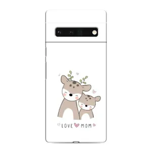 Чехол с принтом «Оленята мама и малыш» для Google Pixel 6 Pro