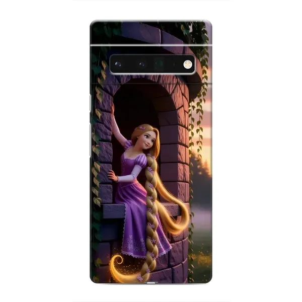 Чохол з принтом «Рапунцель на вежі» для Google Pixel 6 Pro