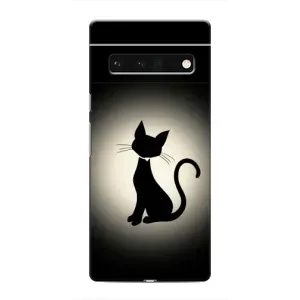 Чехол с принтом «Силуэт котика» для Google Pixel 6 Pro
